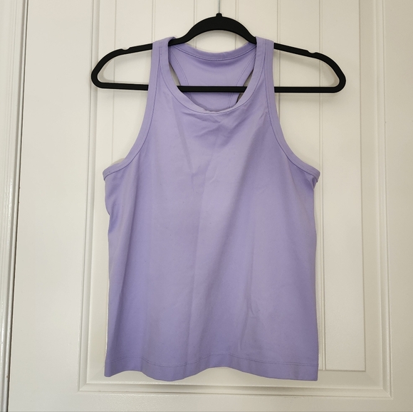Lululemon Align Waist-Length Racerback Tank Top Lilac Smoke Size 12 - Picture 4 of 9
